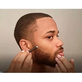 The Cut Buddy White Face Tracer Pencil 4 Pack | Outline Beard Before Trimming | Haircut and Beard Pencil with Sharpener | For Men\'s Facial Hair Shaping Tools, Stencils, Guides, Trimmer, Shaver, Razors