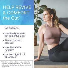 Microbiome Labs Mega IgG2000 - Dairy-Free Bovine Serum Capsules - High Concentration Immunoglobulin Supplements to Support Digestive Health, Gut Health & Detox - Casein & Lactose-Free (120 Count)