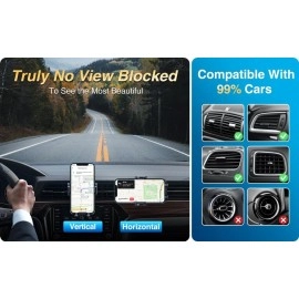 VANMASS [2020 Upgraded] Car Phone Mount,[Shock-Absorbing] Universal Air Vent Cell Phone Holder for Car Compatible with iPhone 11 pro/11 pro Max/XS/XR/X/8/7,Samsung Galaxy S20/S10/S9/S8/Note10