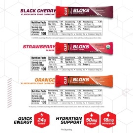 Clif Bloks - Energy Chews - Best Sellers Variety Pack - Non-GMO - Plant Based Food - Fast Fuel for Cycling and Running - Workout Snack - Value Pack (2.1 Ounce Packet, 12 Count) (Assortment May Vary)