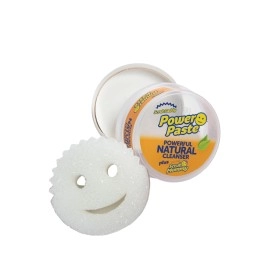 Scrub Daddy Power Paste, All Purpose Cleaning Product - Cleaner for Oven, Glass, Kitchen, Shower Door Screen, Hob, Tile, Stove & More - with Scrub Mommy Sponge,white,2 Count (Pack of 1),SDPWR