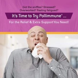 Graminex Pollimmune 500mg Beta 1,3 / 1,6 Glucan (Baker\'s Yeast) and Flower Pollen Extract Antioxidant Formula, Natural Immune System Support Supplement & Energy Booster - 90 Vegetarian Capsules