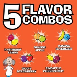 TOXIC WASTE - Nuclear Fusion Hazardously Sour Candy - Raspberry-Lemon, Pineapple-Passionfruit, Grape-Strawberry, Banana-Blueberry, & Orange-Apple Flavors - 1 lb. Bag