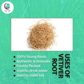 YOGIS GIFT - Celebrating health VETIVER Root 4 oz(114 Grams) | Great Aromatic Roots | 100% Pure and Natural Mesmerizing Fragrance | Product of India | Non-GMO, Vegan | |
