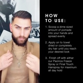 Pacinos Sleek Signature Extra Hold Pomade, 60ml