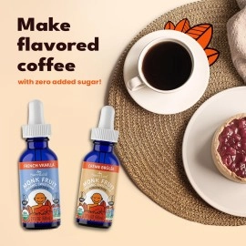 SweetLeaf Organic Monk Fruit Liquid Crme Brulee Flavored Sweetener, 2 Ounce