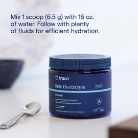 Trace Minerals Keto Electrolyte Powder, Lemon Lime - 330g
