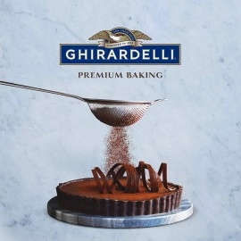 GHIRARDELLI Premium Baking Cocoa 100% Unsweetened Cocoa Powder, 8 oz Bag (6 bags)