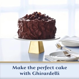 GHIRARDELLI Premium Baking Cocoa 100% Unsweetened Cocoa Powder, 8 oz Bag (6 bags)