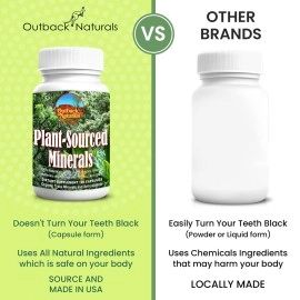 Outback Naturals : Organic Fulvic Humic Minerals Blend Supplement - High Absorption Trace Essentials, Promotes Hydration, Electrolyte Balance, Gut Health, Cognitive Function, Immune Support - 120 Caps