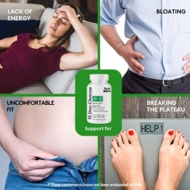 Youth & Tonic 15 Day Cleanse: Gut Health and Colon Detox to Break The Plateau, Helps with Belly Bloat, Regularity, and for Feeling Lighter and More Energized for Men & Women, Made in USA, 30 Pills