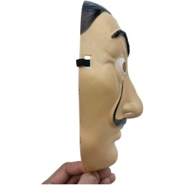 AMARONE Money robbery mask salvador Dali Cosplay halloween Dali mask Realistic Movie Prop Face Mask 2pack