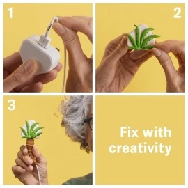 Sugru by Tesa - All Purpose Super Glue, Moldable Craft Glue for Indoor & Outdoor - Adhesive Glue for Creative Fixing, Repairing, Bonding & Personalizing - 3 Pack - Black, White & Gray (3.5g/ea)