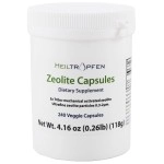 Heiltropfen Zeolite 240 Capsules | Detox | Clinoptilolite 95% | 3X Activated | Natural Mineral Dust Less-Than 2 m | 