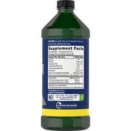 Carlyle Cod Liver Oil Liquid | 16 fl oz | Pack of 3 Bottles | Lemon Flavor | Norwegian | Non GMO, Gluten Free