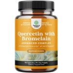 Immune Support Quercetin with Bromelain Supplement - Quercetin 500mg & Bromelain 100mg Antioxidant Supplement for Joint Support Lung Health and Immunity - Advanced Quercetin Bromelain Supplement 90ct