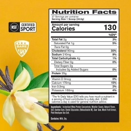 Bare Performance Nutrition, Whey Protein Powder, Meal Replacement, 25G of Protein, Excellent Taste & Low Carbohydrates, 88% Whey Protein & 12% Casein Protein (27 Servings, Vanilla)