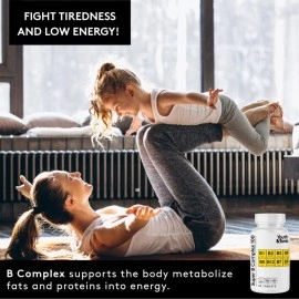 Youth & Tonic Super B Complex for Clear Mind Healthy Energy Metabolism | Mental Focus Stress Tiredness B 100 | Support for Nervous System Vitamin B Complex