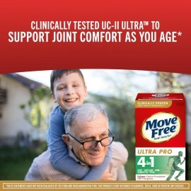 Move Free Type II Collagen, Uniflex, MSM, Manganese - Move Free Ultra Pro 4 in1 Joint Support Tablets (120 Count in a Box), Clinically Proven Joint Comfort, Helps Support Health Bones*
