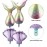 Skylety 12 Pcs Mermaid Balloons Seashell Balloons Pink Mermaid Tail Balloon Arch Garland Kit Under the Sea Balloons Mermaid Foil Balloon for Birthday Party Decorations Baby Shower Wedding