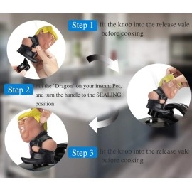 Yolococa Steam DiverterTrump Steam Release DiverterCupboards/Cabinets SaviorSteam Diverter Pressure Release Accessory Compatible with Duo/Smart/Ultra Instant PotNot fit Lux (Pop Trump)