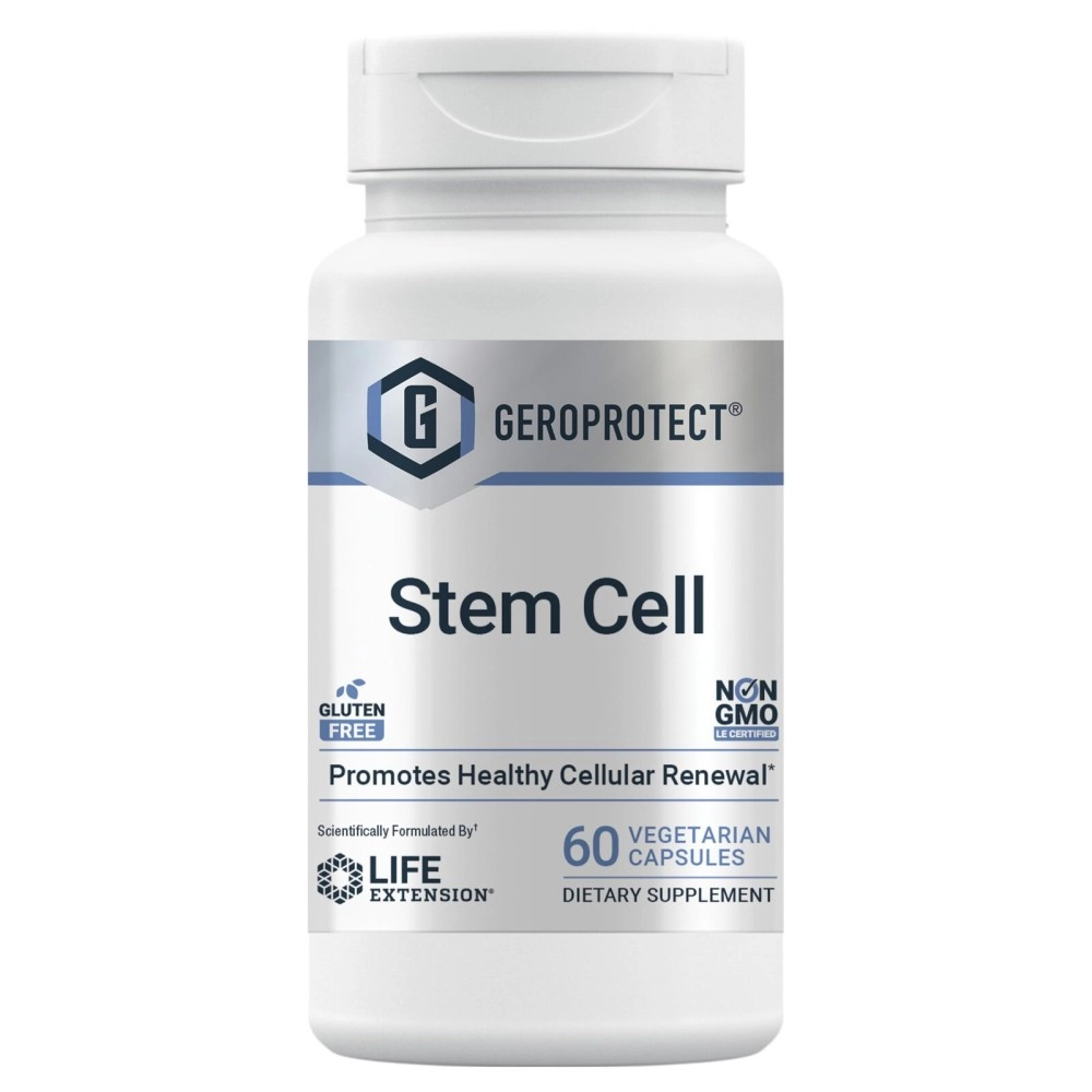 Life Extension GeroProtect Stem Cell Promotes Healthy Cellular Renewal Support Plant-Based Nutrients Formula for Anti-Aging & Longevity Non-GMO & Gluten-Free, 60 Vegetarian Capsules