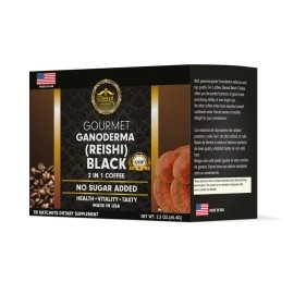 Eternal Spirit Beauty Gourmet Ganoderma (REISHI) Black Coffee 2 in1 Made in USA Cafe Negro con ganoderma