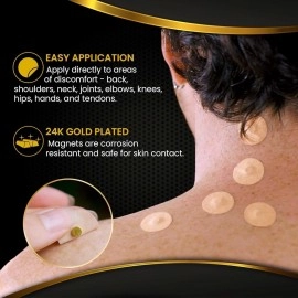 MagnetRX Magnetic Acupressure Patches - 3,500 Gauss Ultra Strength Magnetic Patches - Acupressure Magnetic Plaster (20 Pack)