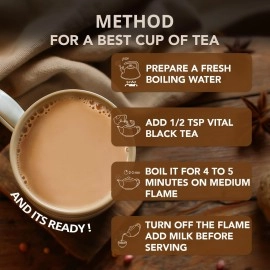 Eastern Vital Tea Black , 450g Jar, Premium Dane, Naturally Anti Oxidized Black Loose Leaf Blend