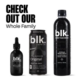 blk. Mineral Drops, 2oz, Alkaline Water Drops with Concentrated Fulvic Minerals, Bioavailable Fulvic & Humic Acid Extract, Trace Minerals, Electrolytes to Hydrate, Repair & Restore Cells