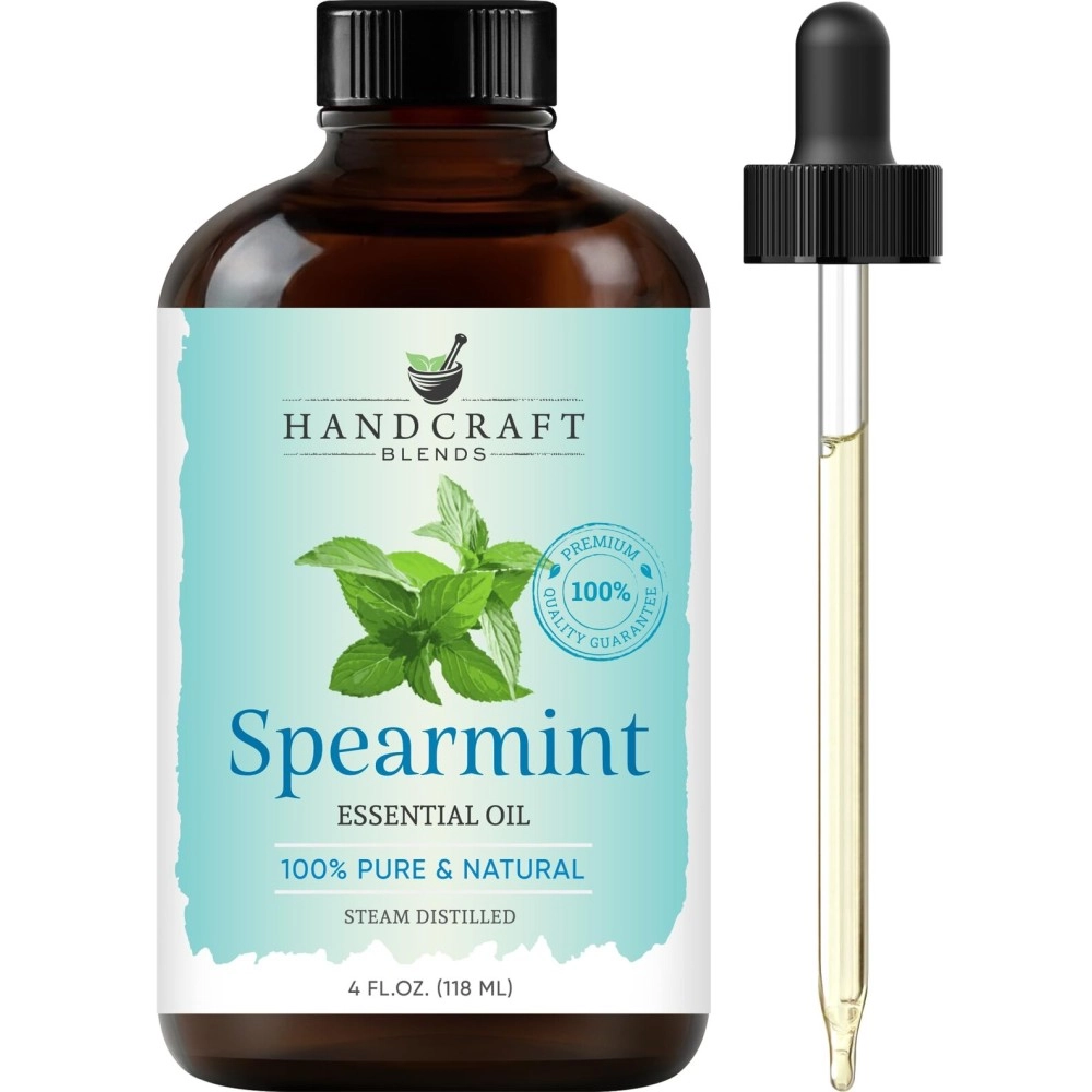Handcraft Spearmint Essential Oil - 100% Pure and Natural - Premium Theutic Grade with Premium Glass Dropper - Huge 4 fl. oz