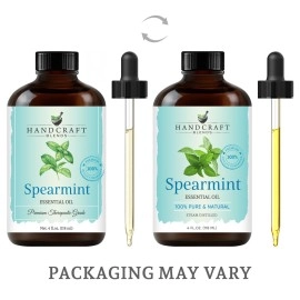 Handcraft Spearmint Essential Oil - 100% Pure and Natural - Premium Theutic Grade with Premium Glass Dropper - Huge 4 fl. oz