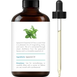 Handcraft Spearmint Essential Oil - 100% Pure and Natural - Premium Theutic Grade with Premium Glass Dropper - Huge 4 fl. oz