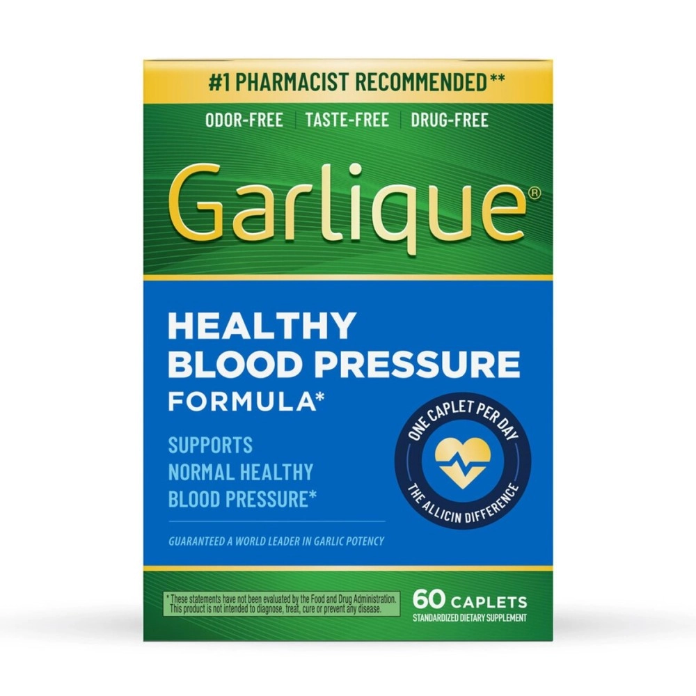 Garlique Healthy Blood Pressure Formula 60 ct (Pack of 1)