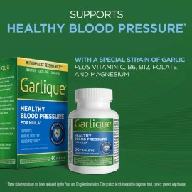 Garlique Healthy Blood Pressure Formula 60 ct (Pack of 1)
