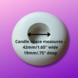 Happy Dotting Company Tea Light Candle Holder Silicone Mold - by - Round Shape - Tealight Candle Molds for Cement Casting - DIY & Creative Projects - Dotting and Mandala Art