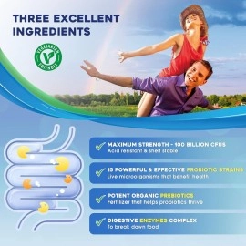 ZEBORA Probiotics for Women 100 Billion CFU with Prebiotics and Enzymes, Probiotic Powder for Adult, Men, Kids, Shelf Stable Probiotic Supplement for Digestive Health