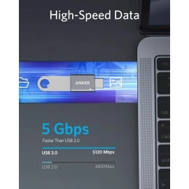 Anker USB C Adapter (2 Pack), USB C to USB Adapter High-Speed Data Transfer, USB-C to USB 3.0 Female Adapter for MacBook Pro 2020, iPad Pro 2020, Samsung Notebook 9, Dell XPS and More Type C Devices