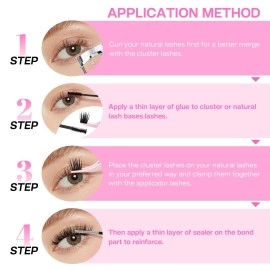 CALAILIS Lash Glue, Cluster Lash Glue for DIY Lash Extensions Super Strong Hold 48 Hours Long Lasting Lash Extension Glue for Lash Cluster Waterproof Non-Irritating Fast Drying Lash Glue