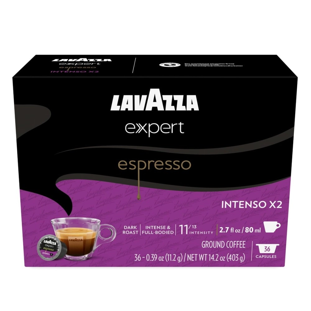 Lavazza Expert Espresso Gusto Intenso X2 Capsules (36 Capsules), Expert Espresso Gusto Intenso X2, 36Count
