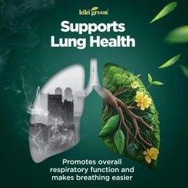 KIKI Green Mullein Leaf Herb Capsules -1000 mg Herbal Lung Cleanse, Respiratory and Lung Health, Lung Detox for Smokers, Mullein Tea Bags for Lungs | 90 Vegan Pills