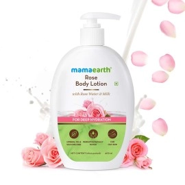 Mamaearth Rose Body Lotion with Rose Water and Milk For Deep Hydration - 400 ml