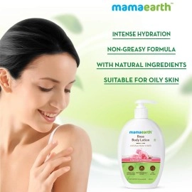 Mamaearth Rose Body Lotion with Rose Water and Milk For Deep Hydration - 400 ml