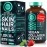 WILD FUEL Maximum Potency Vegan Collagen Builder - Cruelty-Free Kickstart Formula - Concentrated Support for Younger-Looking Skin, Strong Hair and Nails and Flexible Joints - Non-GMO - 30 Tablets