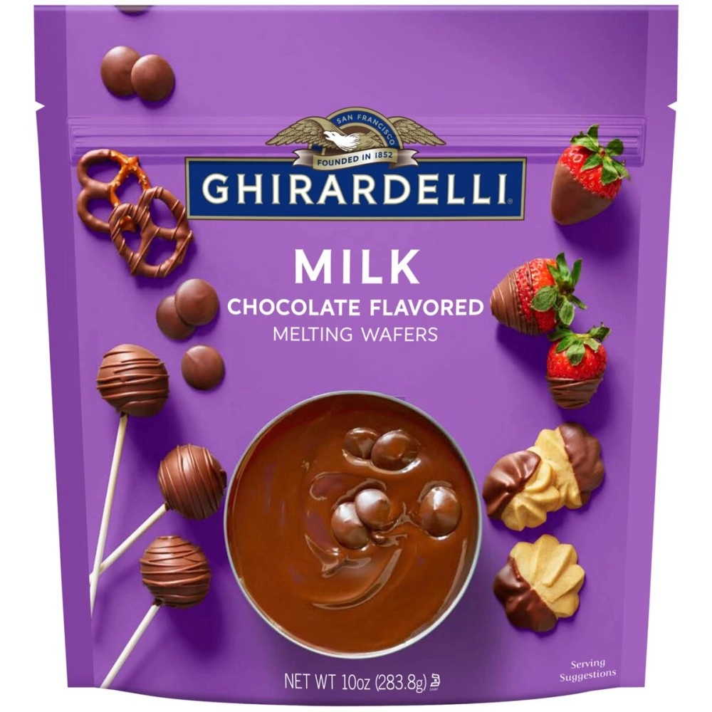 Ghirardelli Melting Chocolate Wafers Milk Chocolates for Candy Dipping and Baking,10oz