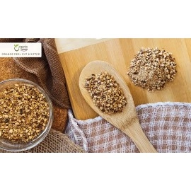 Organic Way Dried Orange Peel Cut & Sifted (Citrus sinensis) - European Wild-Harvest | Organic & Kosher Certified | Vegan, Non GMO & Gluten Free | USDA Certified | Origin - India (1LBS / 16Oz.)