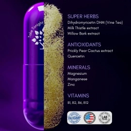 purple tree Celebration Vitamin Pills | Rapid Hydration, Liver Detox, Better Mornings | Dihydromyricetin DHM, Milk Thistle, Electrolytes, Vitamin B, Willow Bark, Quercetin (60 Pills)