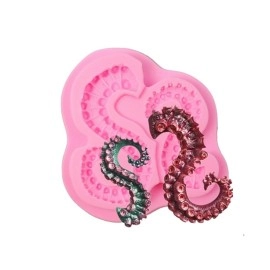 MauSong Fewear Sea Octopus Tentacles Silicone Mold Cake Border Fondant Molds Cake Decorating Tools Candy Clay Chocolate Gumpaste Moulds