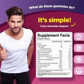 Natural Multivitamin Iron Gummies for Adults - Adult Gummy Vitamins with Iron and Energy Boost B Complex Vitamins - Gummy Iron Supplement and Mental Clarity and Focus Multivitamin with Iron Gummy