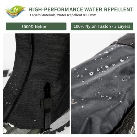 Unigear Gaiters Outdoor Waterproof for Hiking, Leg Protection Gaiter for Bicycle Trekking Snow Hiking, Adjustable, Breathable